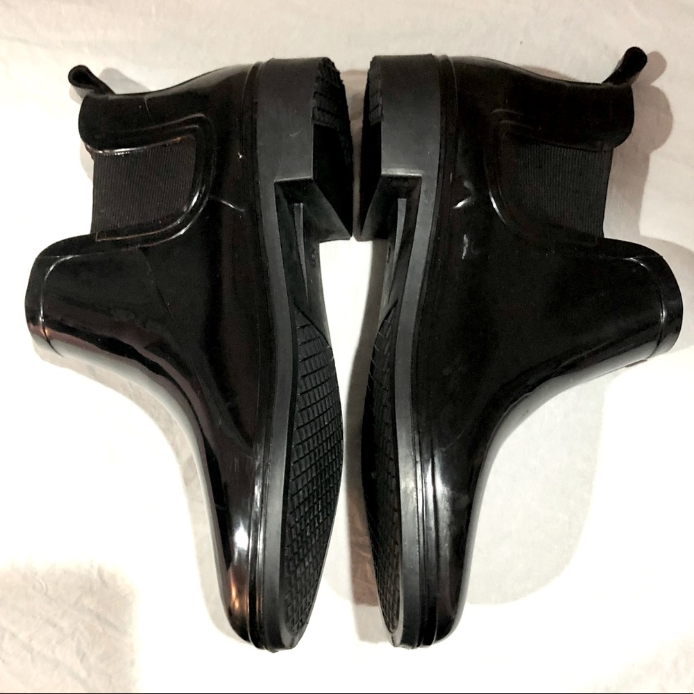RAINBOOTS Women's Short booties waterproof shiny vinyl black size 6 NWOT - Picture 6 of 9